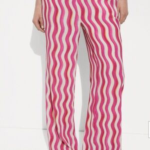Mango wide leg printed trouser xx small